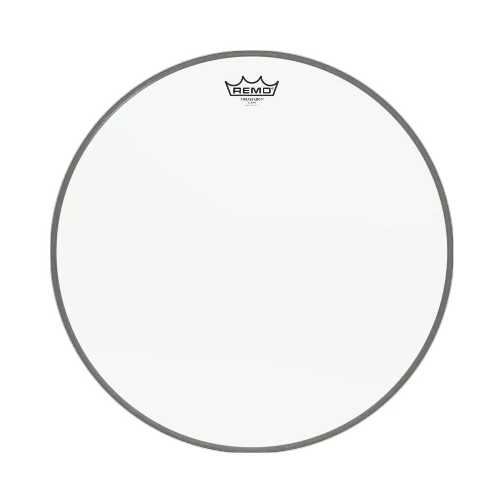 Remo 18" Ambassador Clear Bass Drum 1