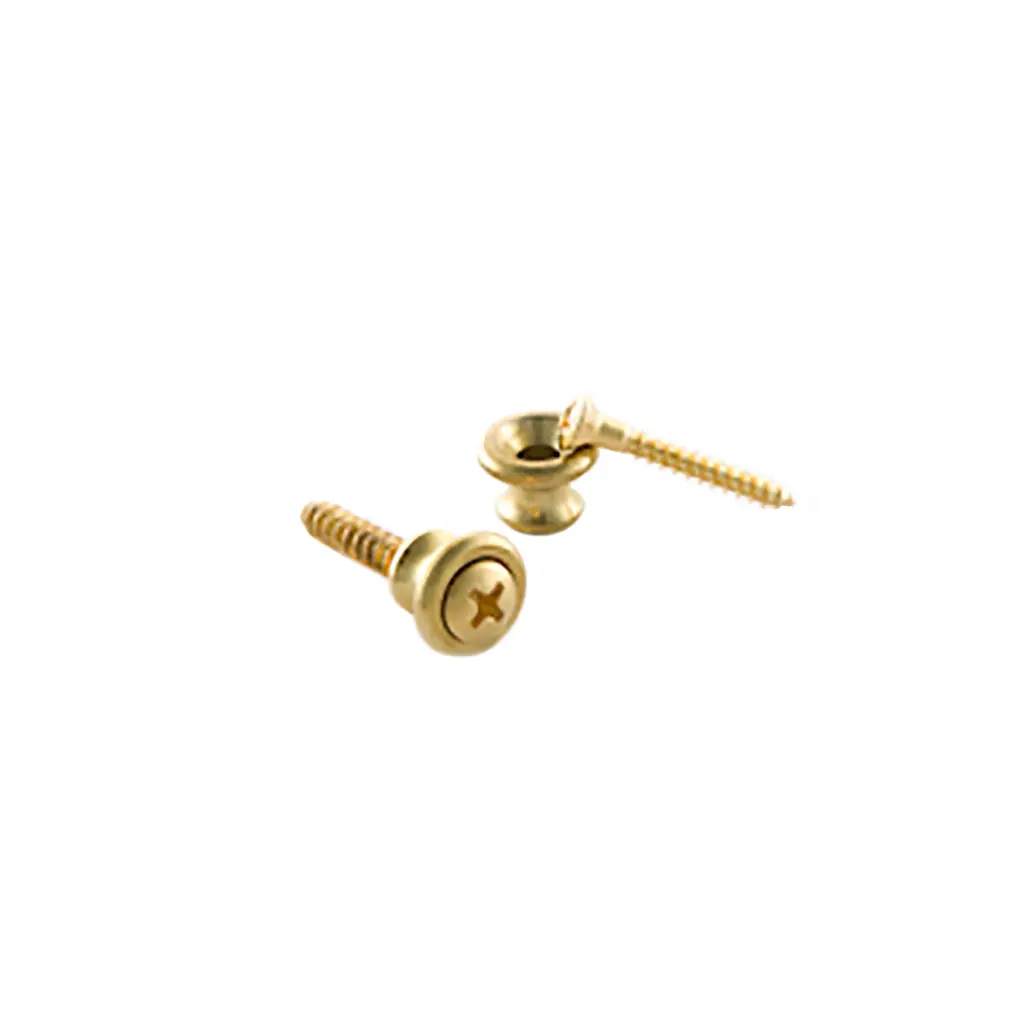 Gibson Strap Buttons - Brass 1