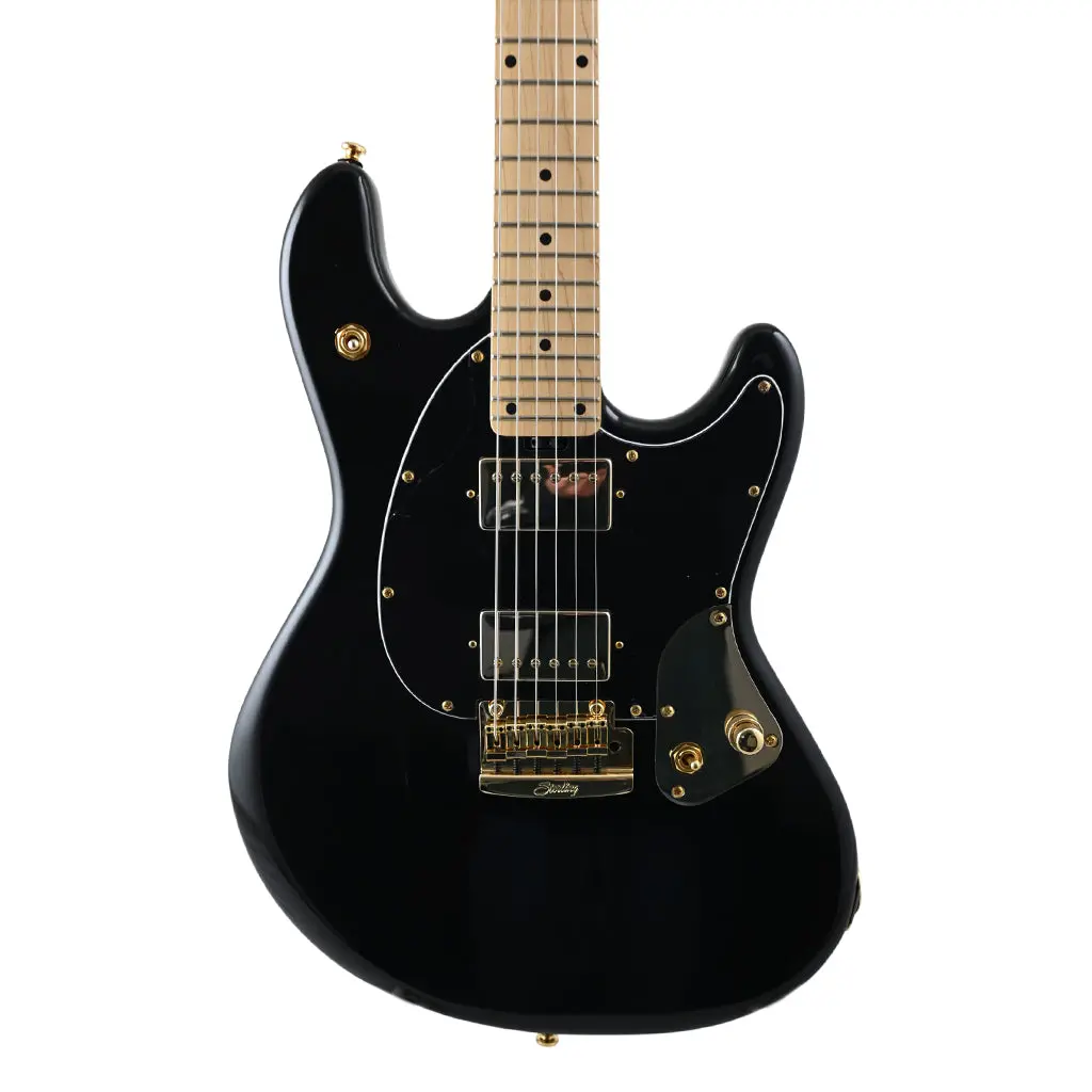 B-Stock Sterling Stingray Guitar Sr Jared Dines - Black W Gold Hardware 1