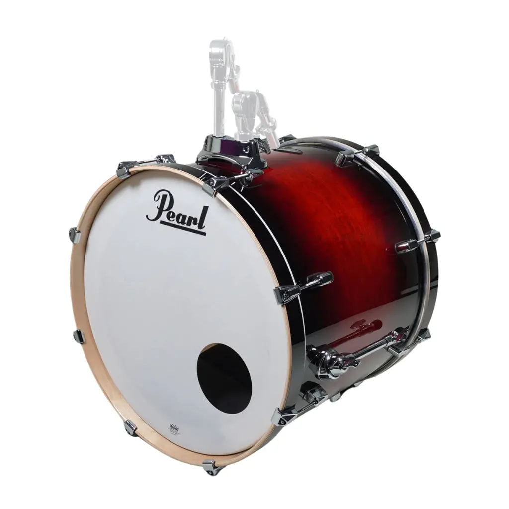 Pearl Decade Maple Bass Drum 22X18 - Gloss Deep Red Burst 1