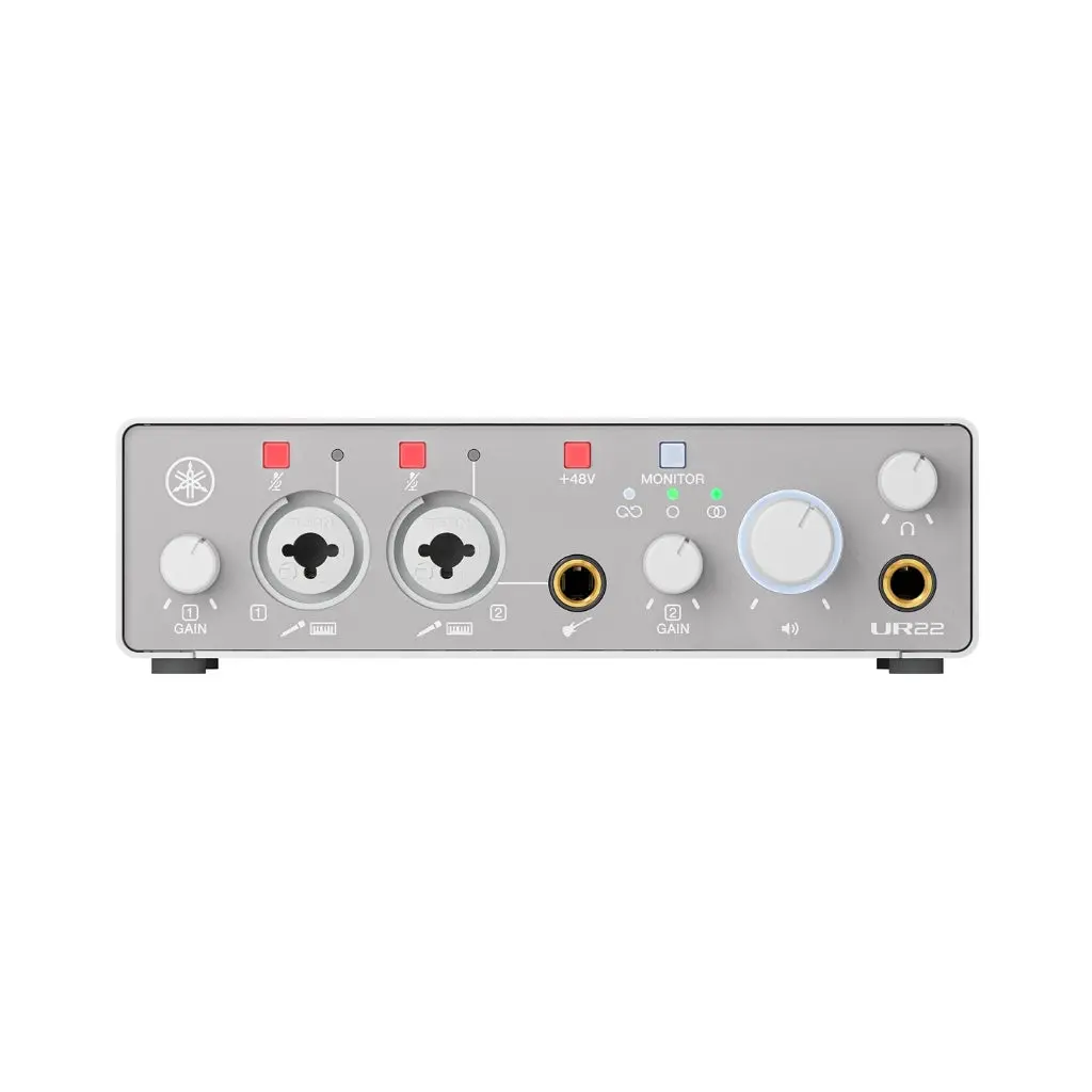 Yamaha Ur22-Mk3 Usb-C Audio Interface With Software Suite - White 1