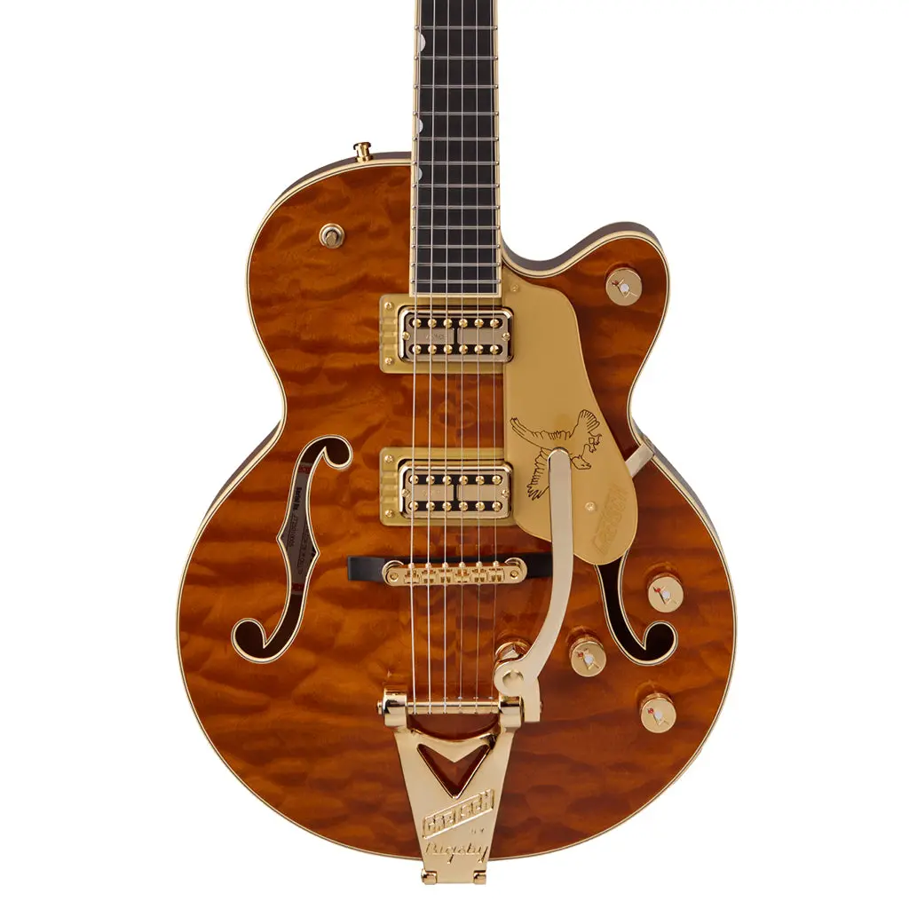 Gretsch Limited Edition Falcon Center Block Jr With Bigsby Ebony Fingerboard Roundup Orange 1