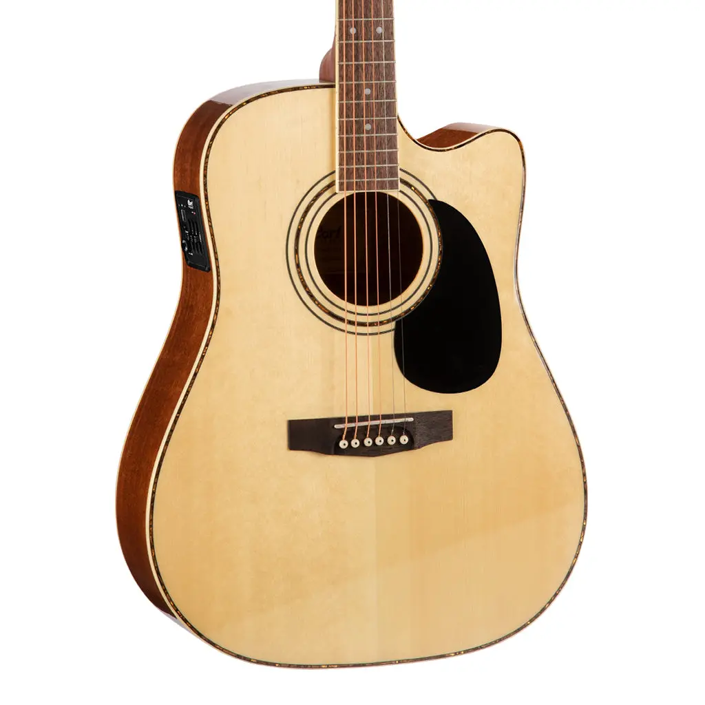 Cort Ad880ce Nat Dreadnought Cutaway Gloss Natural 1