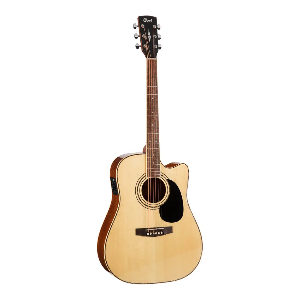 Cort Ad880ce Nat Dreadnought Cutaway Gloss Natural 2