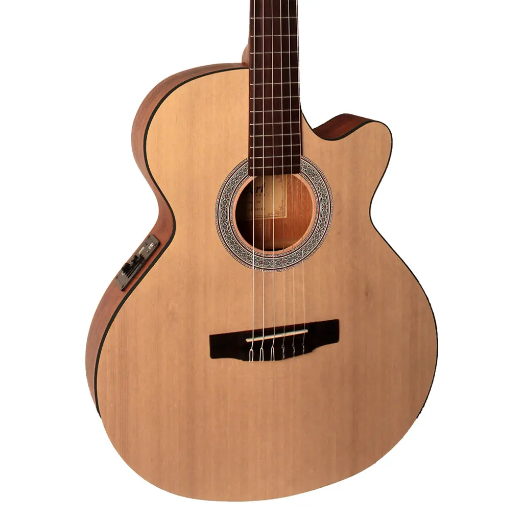 Cort Cec1 Op Slim Body Cutaway With Pickup Classic Guitar 1