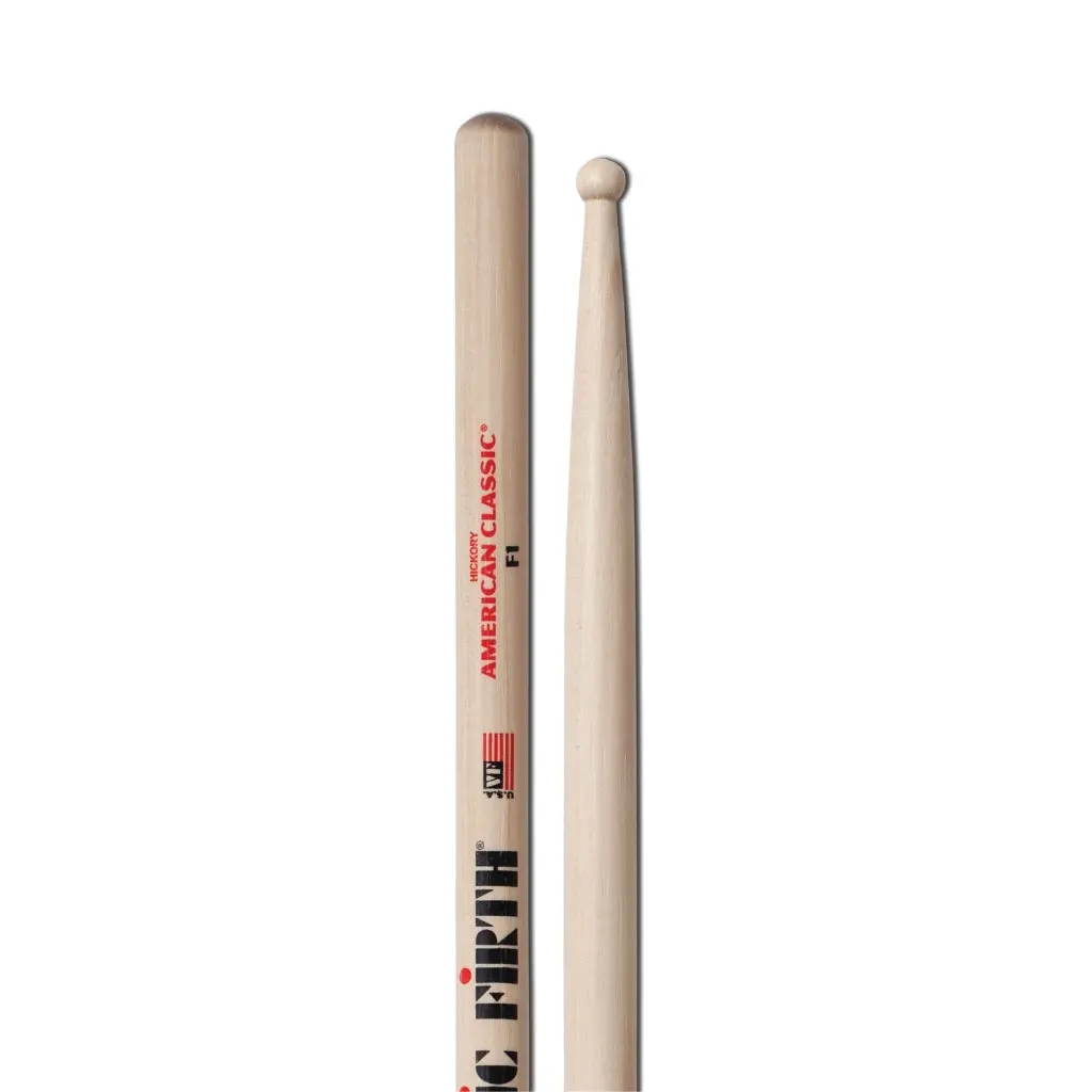 Vic Firth American Classic Drumsticks - F1 - Wood Tip 1