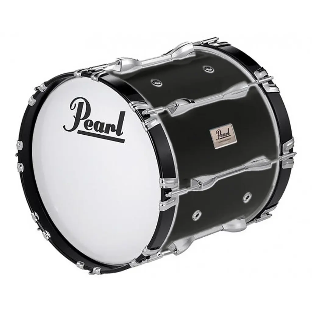 Pearl Competitor Marching Bass Drum 18 X 14 - Midnight Black 1