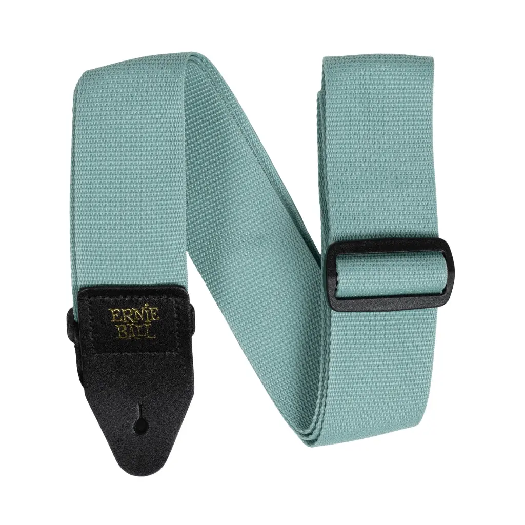 Ernie Ball Polypro Guitar Strap/Bass Strap - Tidal Green 1