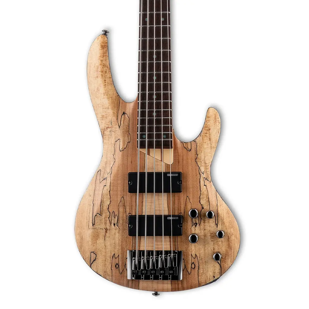 Esp Ltd B-205 Spalted Maple 5-String Bass - Natural Satin 1