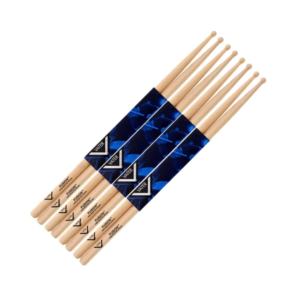 Vater Vspfw American Hickory Drumsticks - Fusion, 4-Pack 1