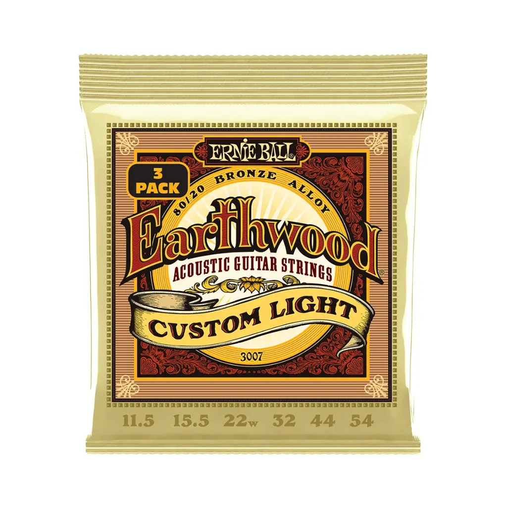 Ernie Ball Earthwood Custom Light 8020 Bronze 11.5-54 Acoustic Guitar String - 3 Pack 1