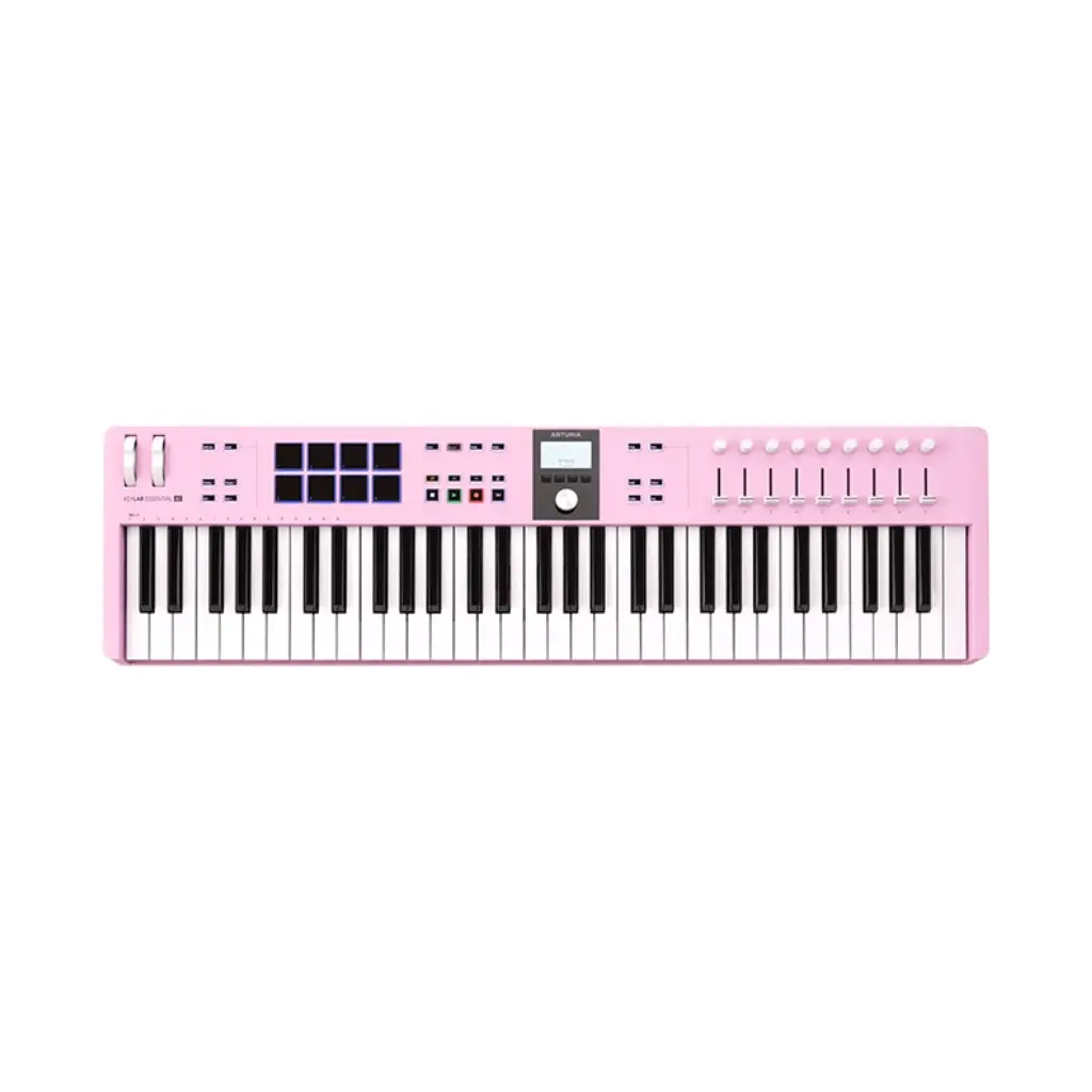 Arturia Keylab Essential Mk3 61-Key Keyboard Controller - Rose Quartz 1