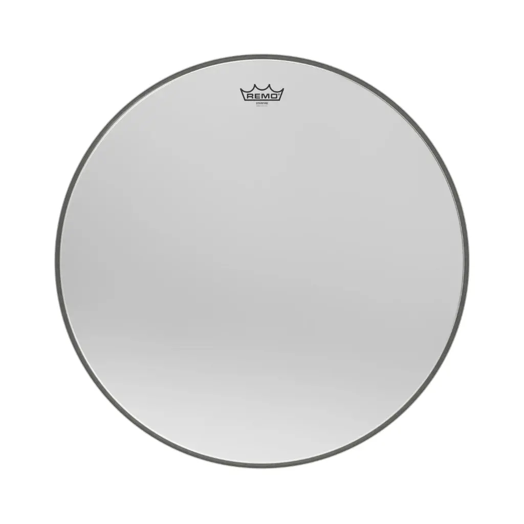 Remo Ambassador Starfire Chrome Bass Drumhead - 24 Inch 1