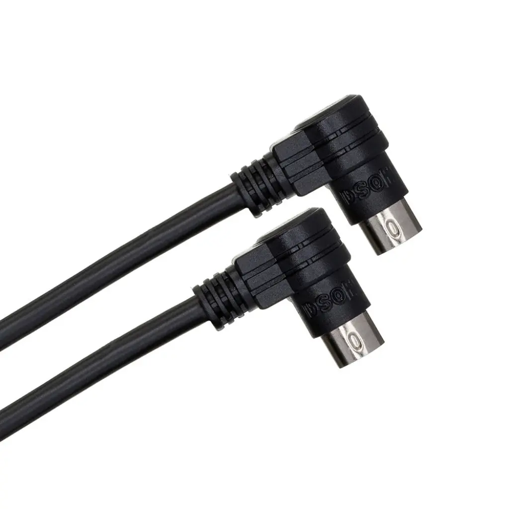 Hosa Technology Right-Angle 8-Pin Mini-Din To Same Cd Controller Cable 3Ft 2