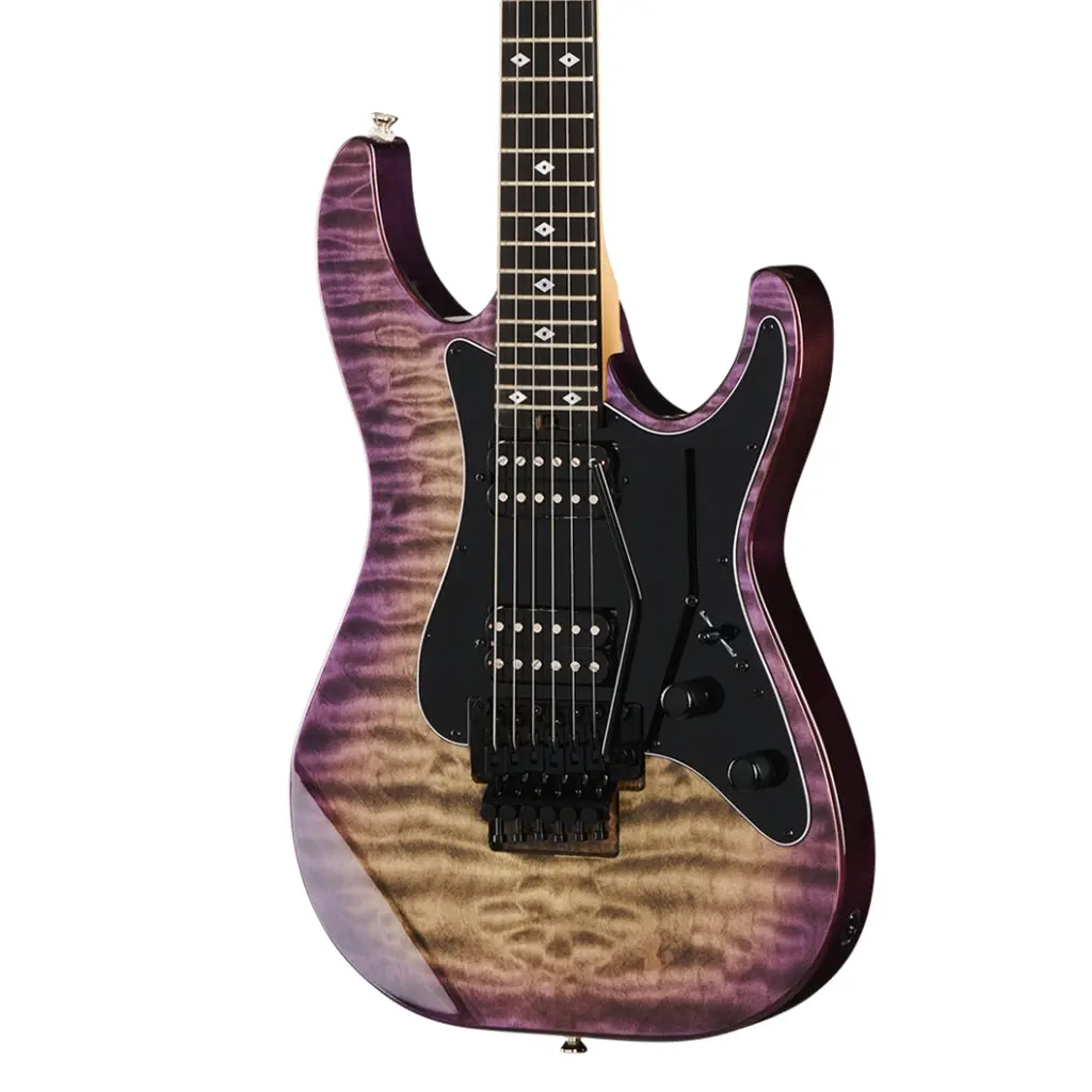 Kramer Volante Quilt Hhfr Electric Guitar - Ultraviolet Burst 1