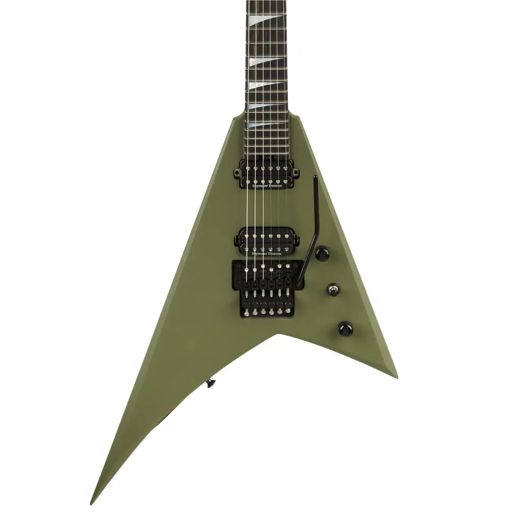 Jackson American Series Rhoads Rr24 Electric Guitar - Matte Army Drab, Ebony Fingerboard 1