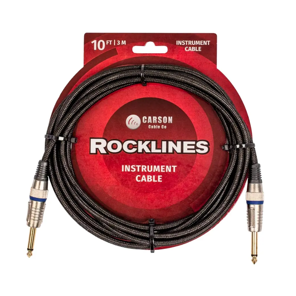 Carson Rocklines Instrument Cable - 10Ft 1