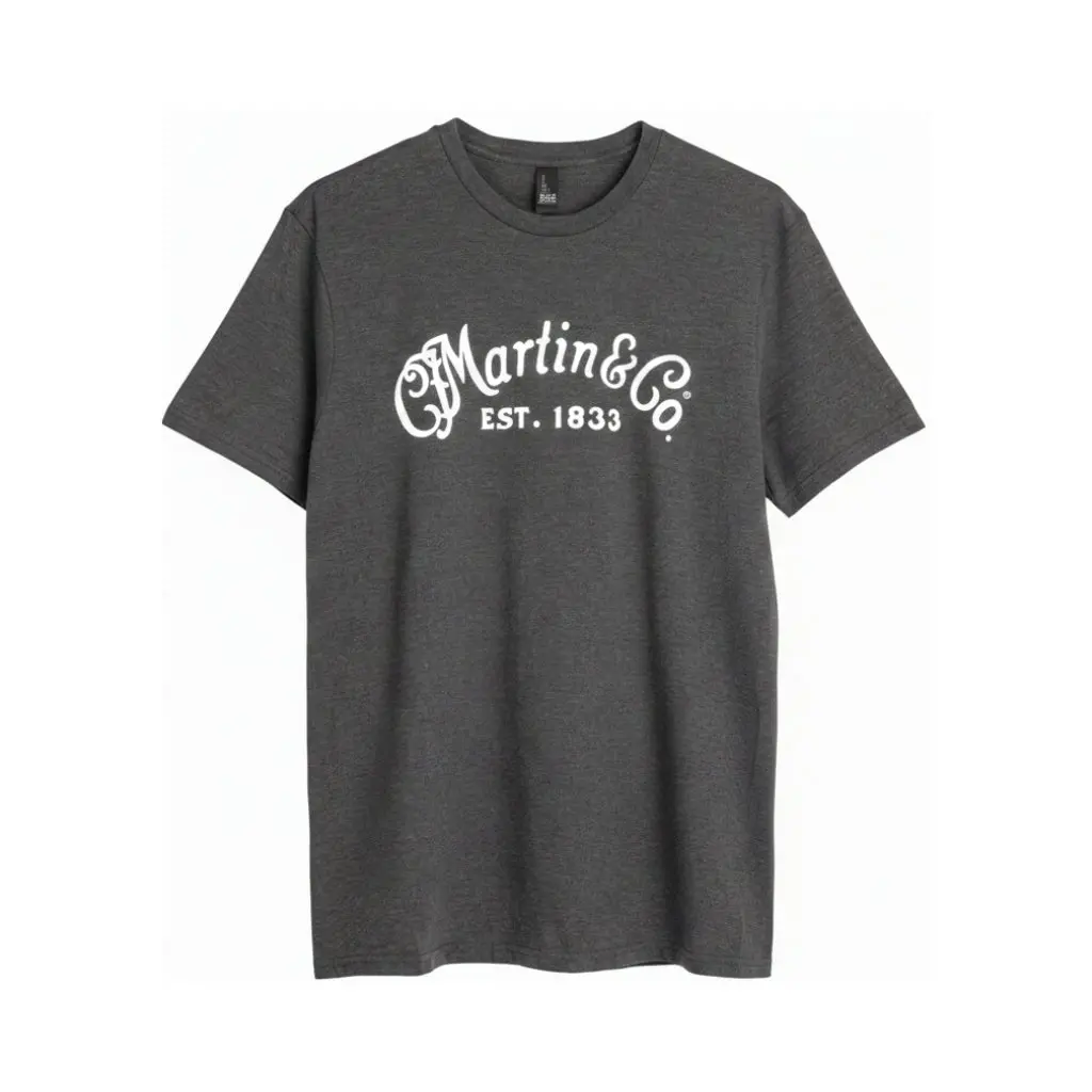 Martin Cfm Logo Tee - Charcoal, Small 1