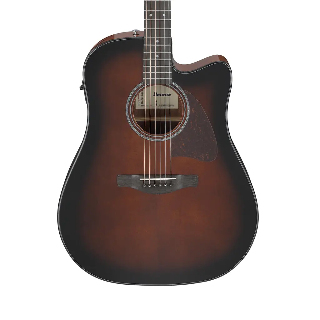 Ibanez Aad51ce Dreadnought Cutaway Acoustic Guitar W/Pickup - Dark Violin Sunburst High Gloss 1