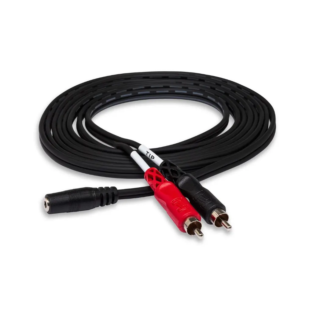 Hosa Technology 3.5 Mm Trsf To Dual Rca Stereo Breakout Cable 10Ft 1