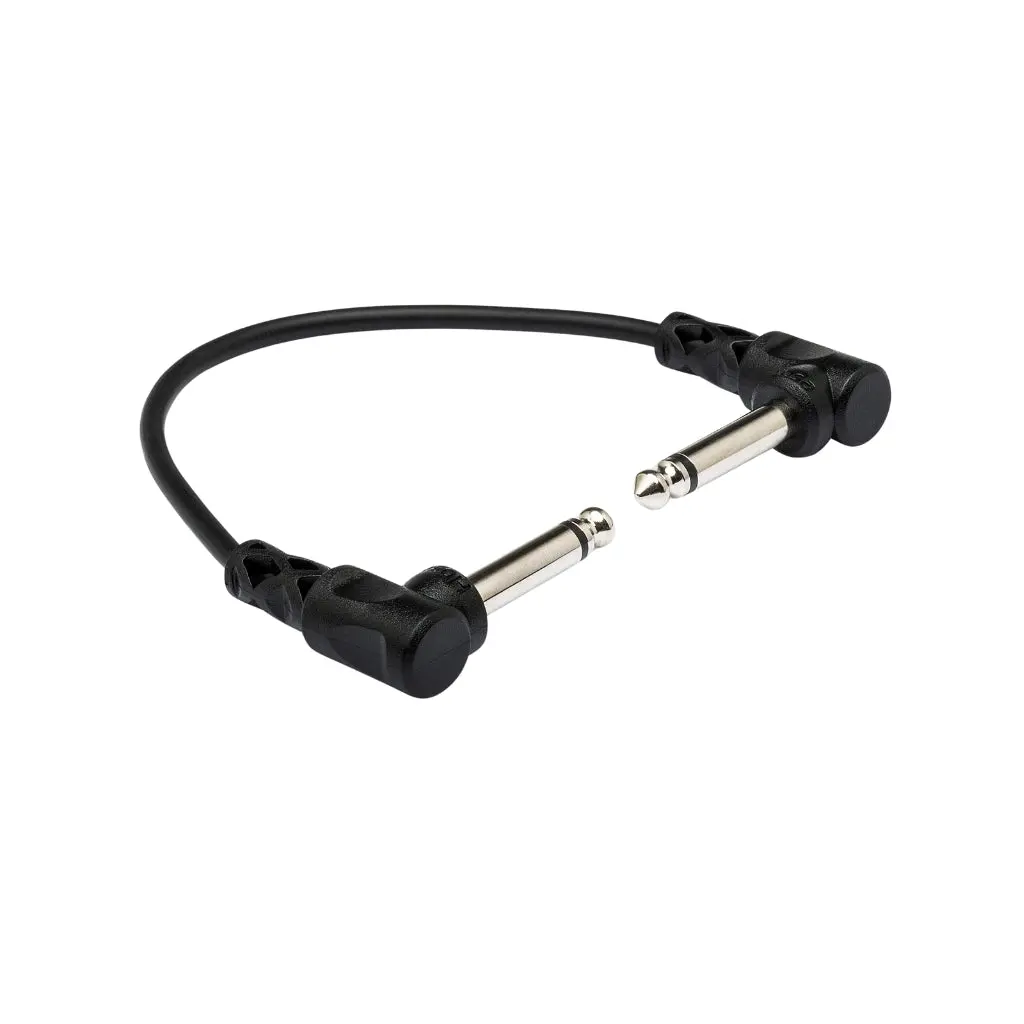 Hosa Technology Molded Right-Angle To Same Guitar Patch Cable, 1Ft 1