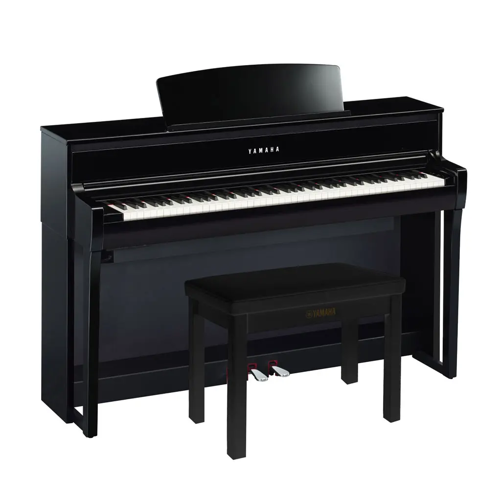 Yamaha - Clavinova 775 Digital Piano With Bench - Polished Ebony 1
