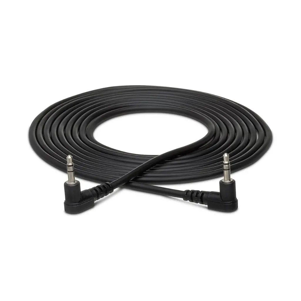 Hosa Technology Right-Angle 3.5 Mm Trs To Same Trs Stereo Cable 3Ft 1