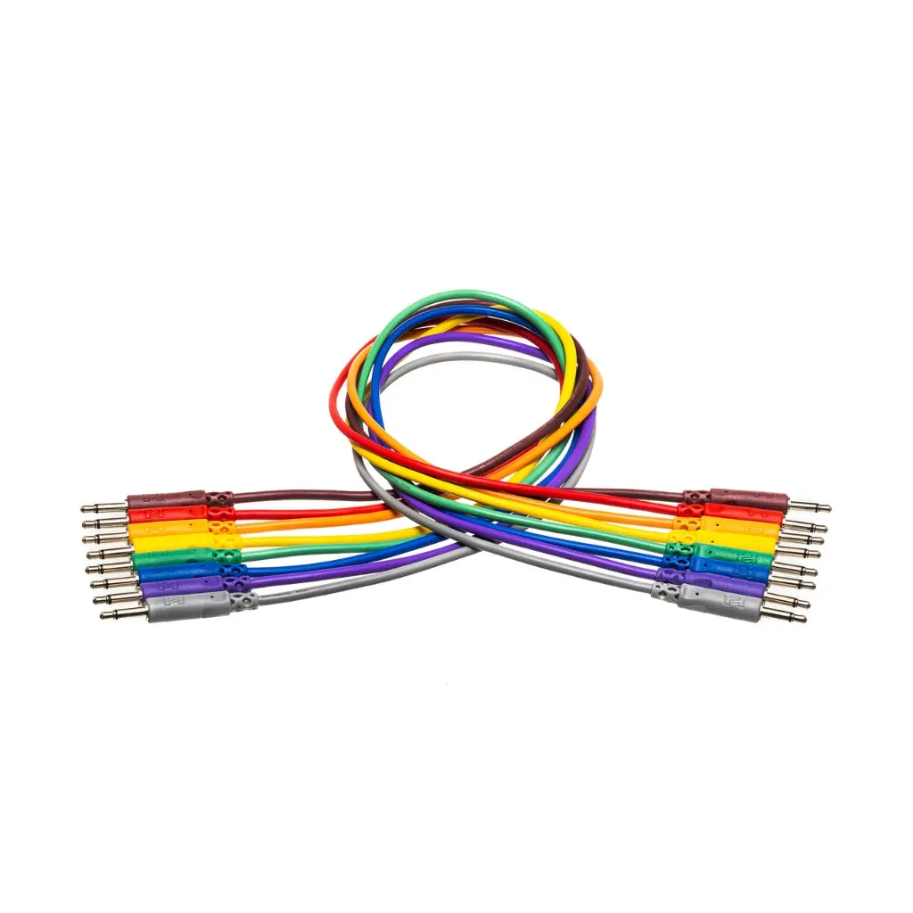 Hosa Technology 3.5 Mm Ts To Same Unbalanced Patch Cables 8Pc 1Ft 1