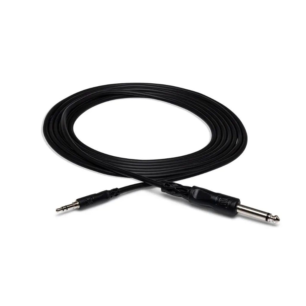 Hosa Technology 1/4 In Ts To 3.5 Mm Trs Mono Interconnect Cable 10Ft 1