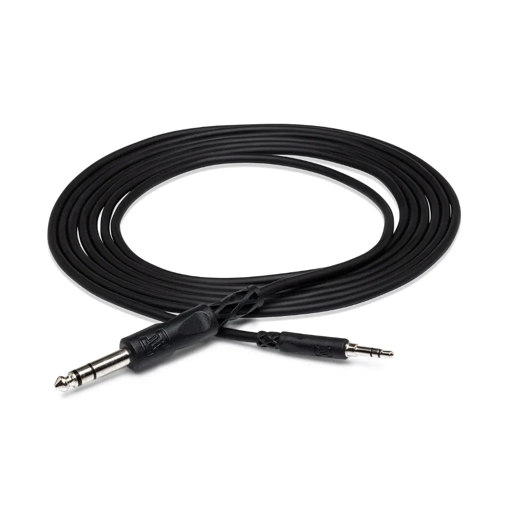 Hosa Technology 3.5 Mm Trs To 1/4 In Trs Stereo Interconnect Cable 10Ft 1