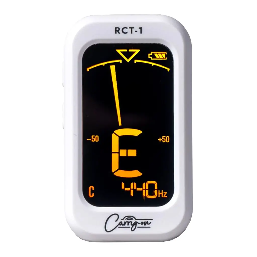 Carry-On Rct-1Wh Usb Rechargeable Clip-On Tuner - White 1