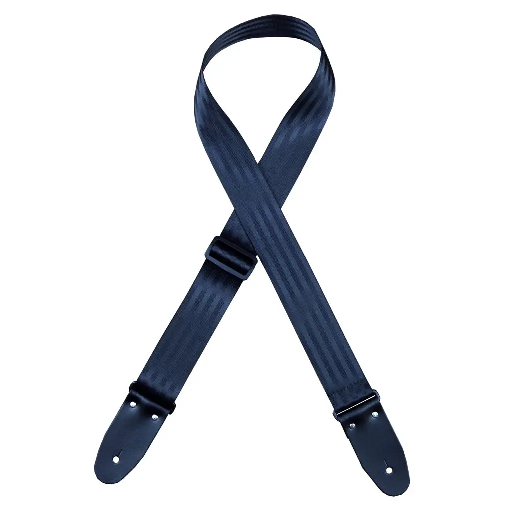 Colonial Leather - Seat Belt/Herringbone Webbing Strap - Black 1