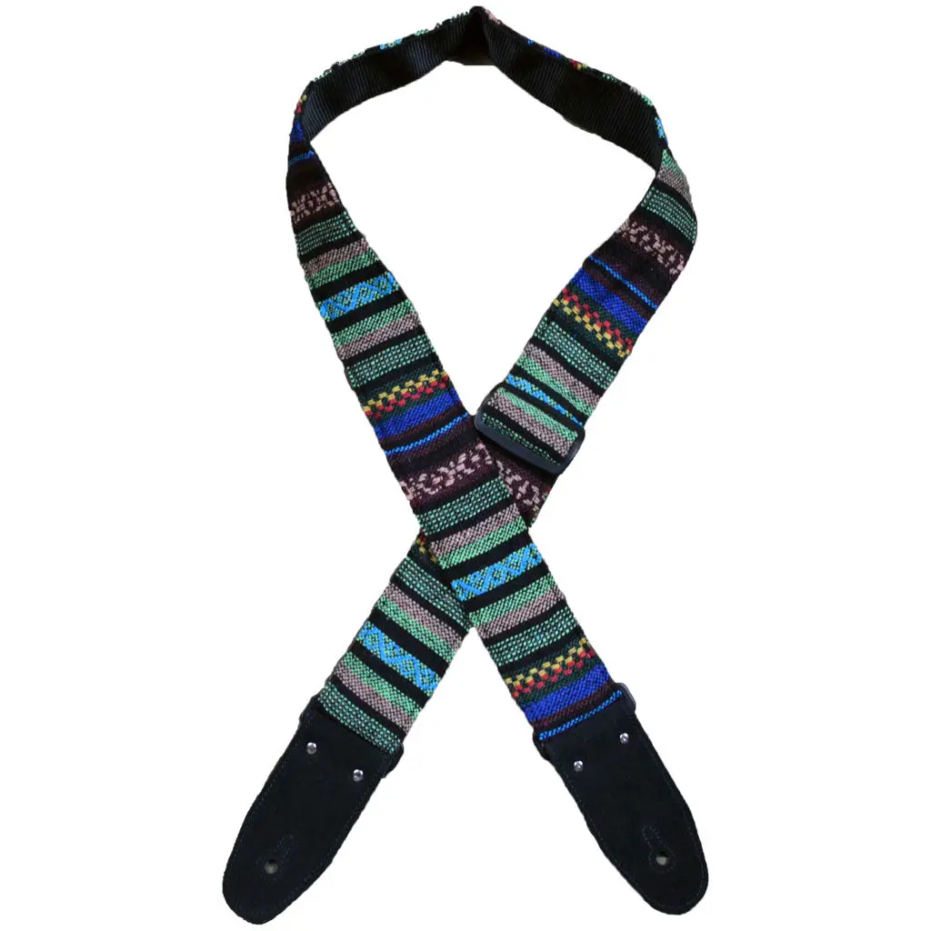 Colonial Leather - Rasta Rag Strap - Green 1