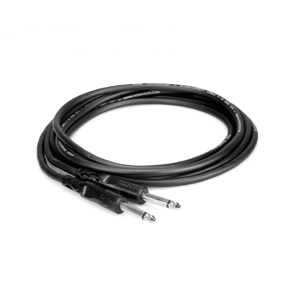 Hosa Technology 1/4 Ts To 1/4 Ts Unbalanced Interconnect 1Ft 1