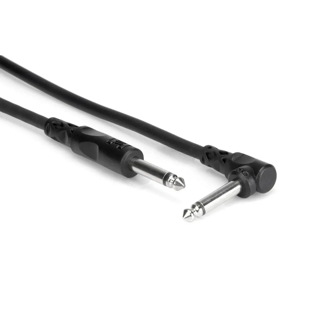 Hosa Technology 1/4" Ts To Right-Angle 1/4" Ts Unbalanced Interconnect 3Ft 2
