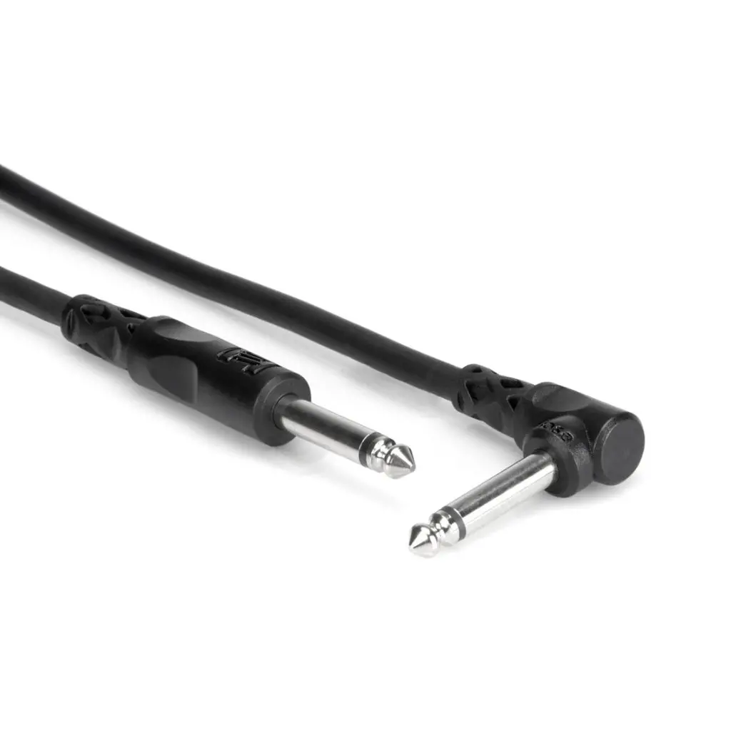 Hosa Technology 1/4 In Ts To Right-Angle 1/4 In Ts Unbalanced Interconnect 5Ft 2