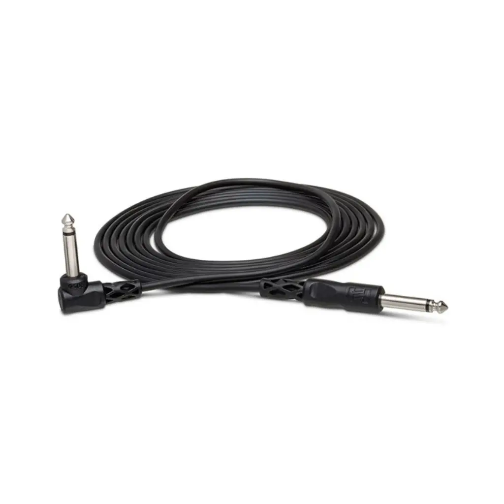 Hosa Technology 1/4 In Ts To Right Angle 1/4 In Ts Unbalanced Interconnect Cable 1