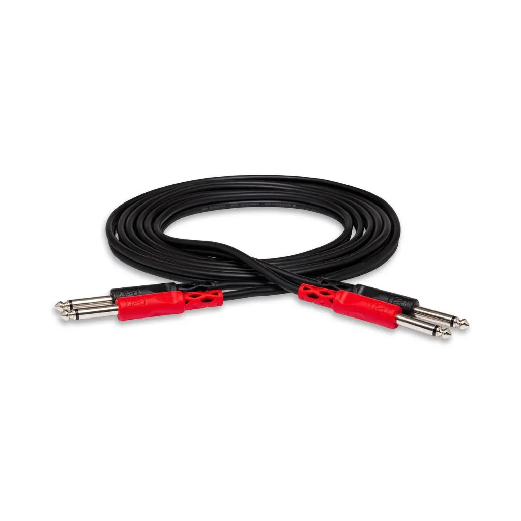 Hosa Technology Dual 1/4 In Ts To Same Stereo Interconnect 1M 1