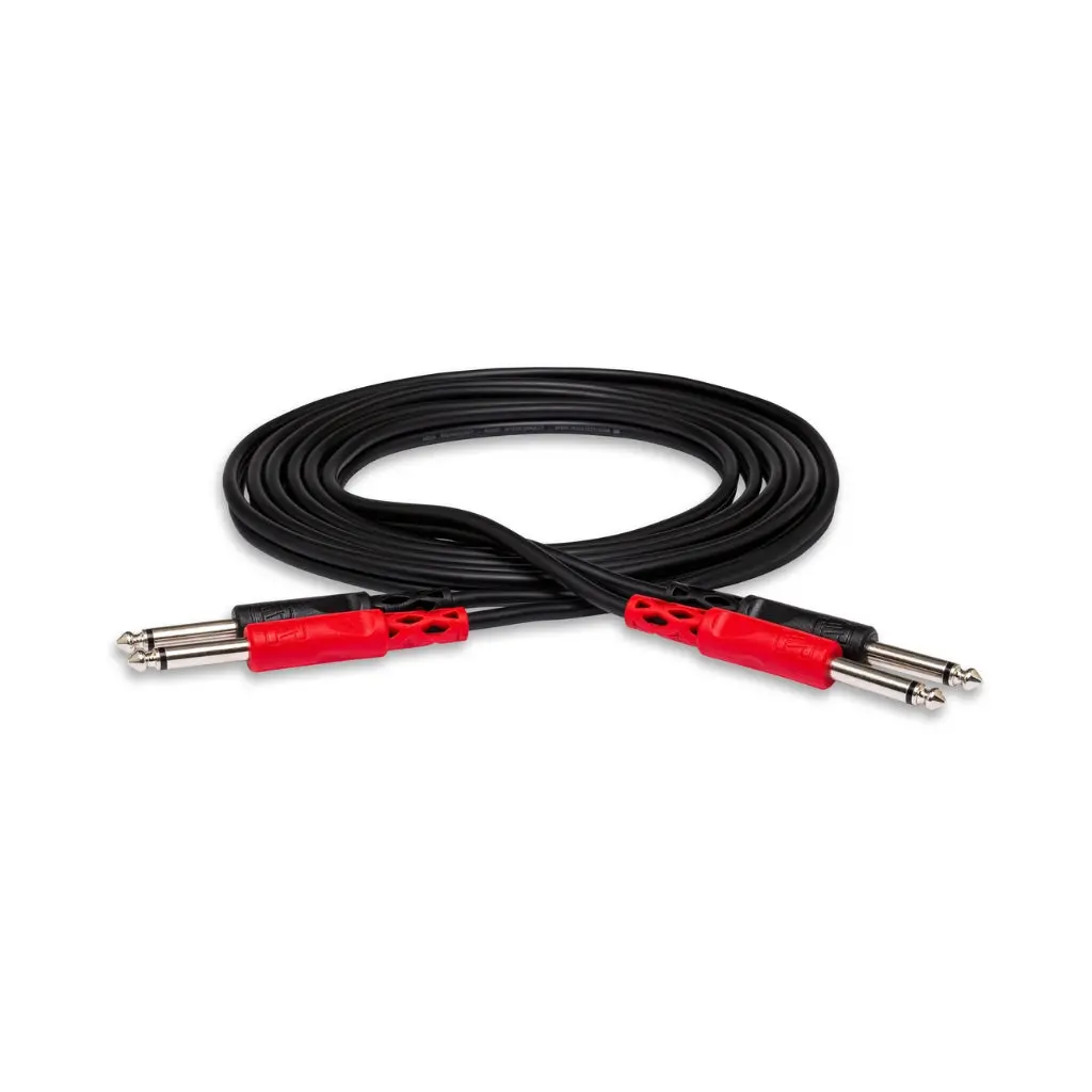 Hosa Technology Dual 1/4 In Ts To Same Stereo Interconnect Cable 4M 1