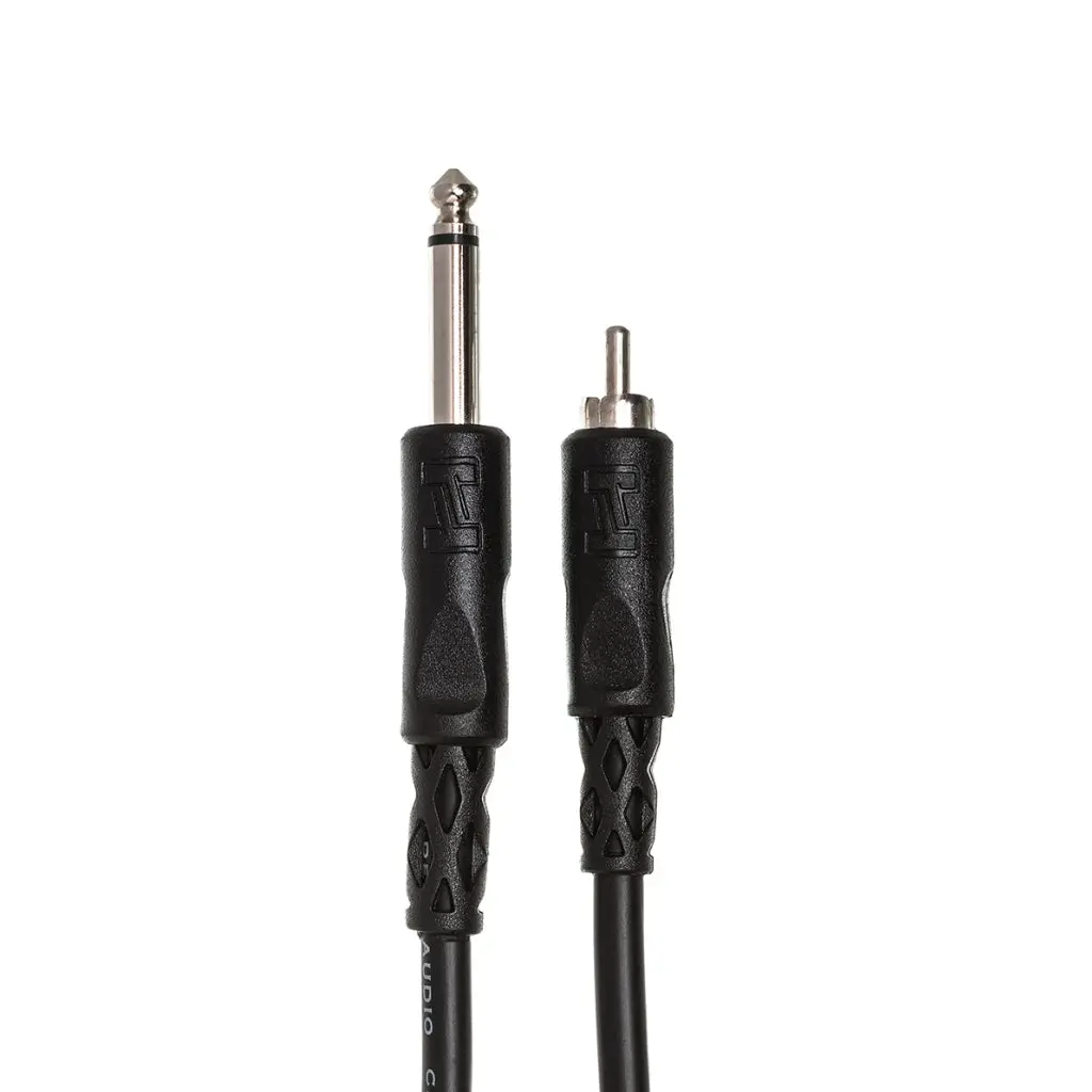 Hosa Technology 1/4 In Ts To Rca Unbalanced Interconnect Cable 10Ft 2