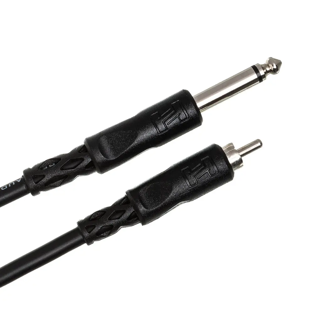Hosa Technology 1/4 In Ts To Rca Unbalanced Interconnect Cable 15Ft 2