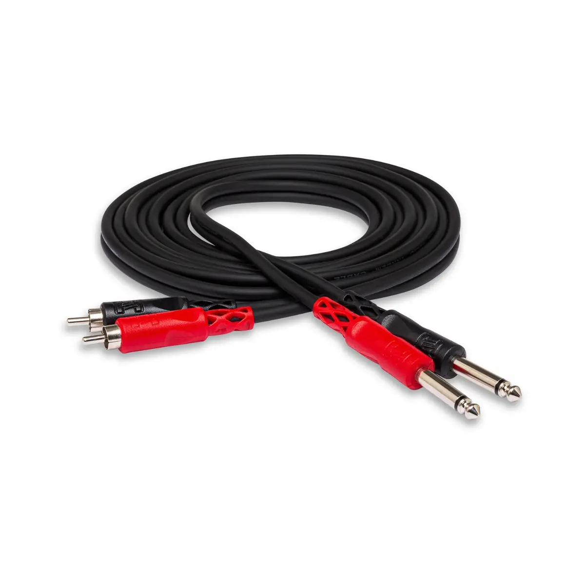 Hosa Technology Dual 1/4 In Ts To Dual Rca Stereo Interconnect Cable 1