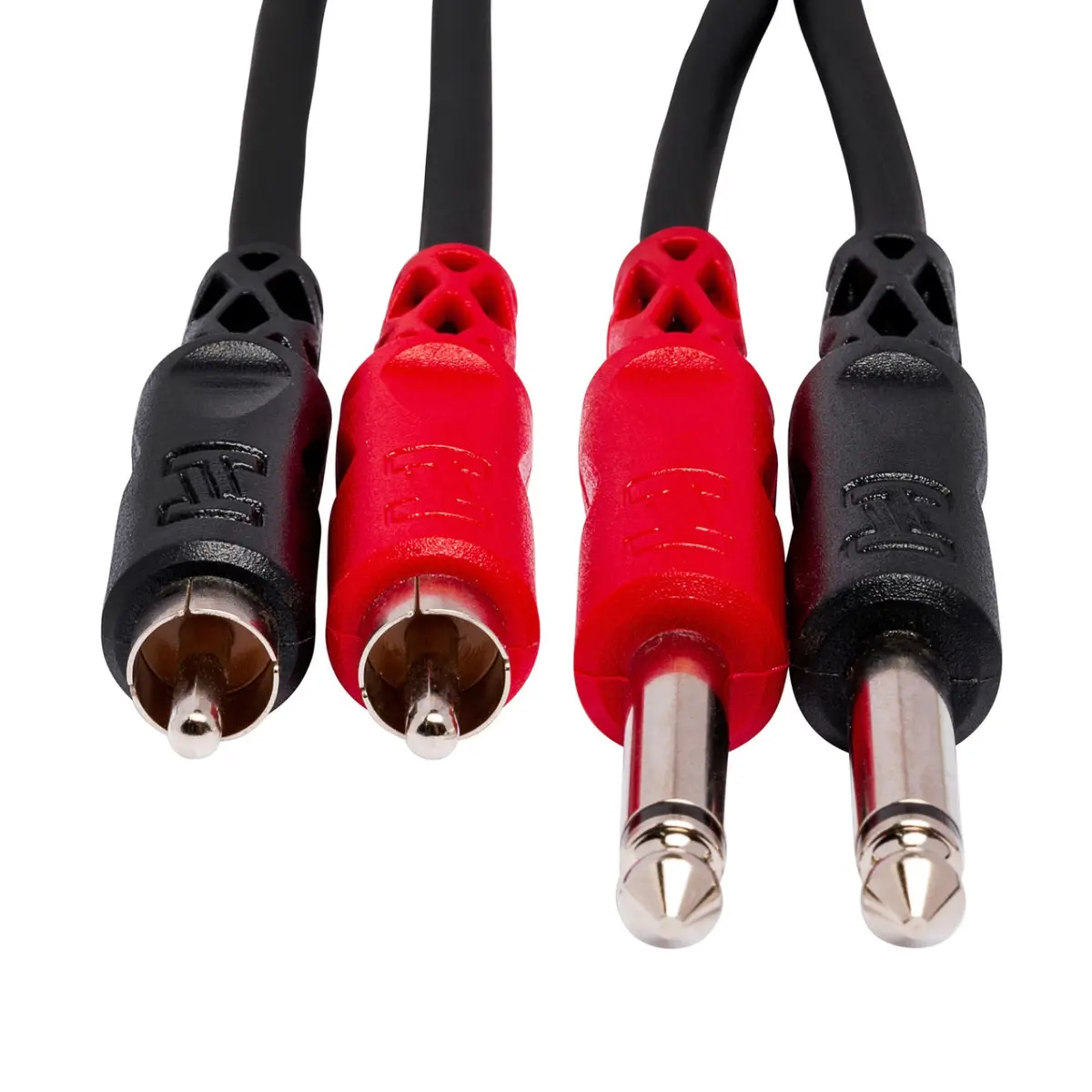 Hosa Technology Dual 1/4 In Ts To Dual Rca Stereo Interconnect Cable 2