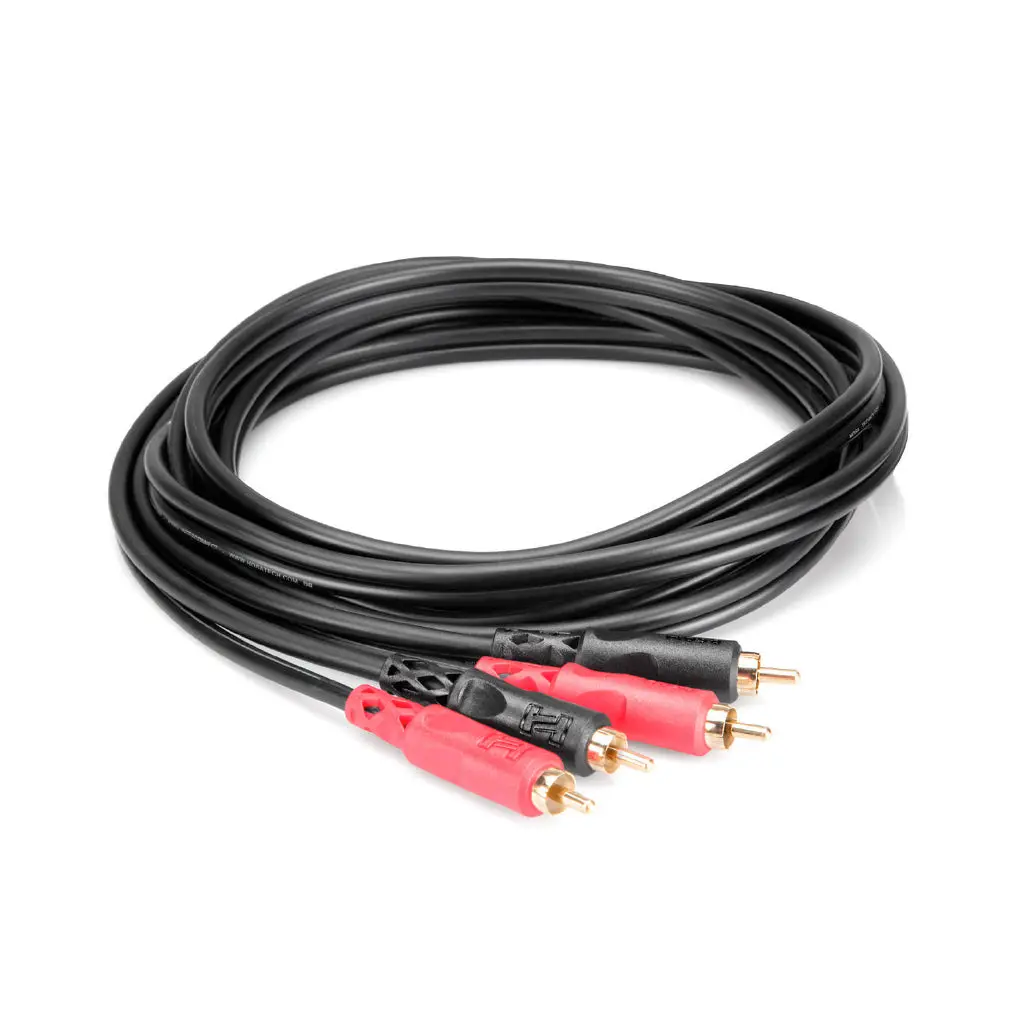Hosa Technology Dual Rca To Same Stereo Interconnect Cable Gold Plated 1M 1