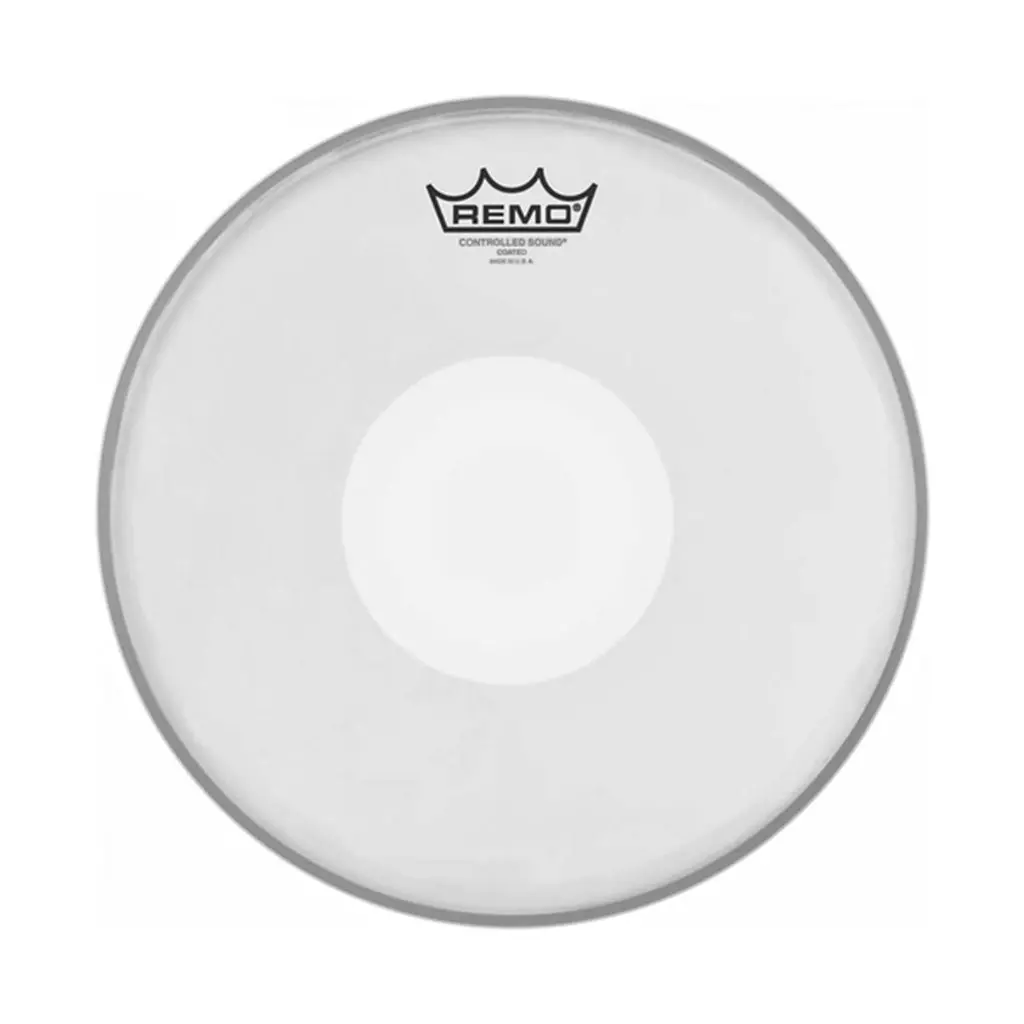 Remo 13" Controlled Sound Coated With Bottom White Dot 1