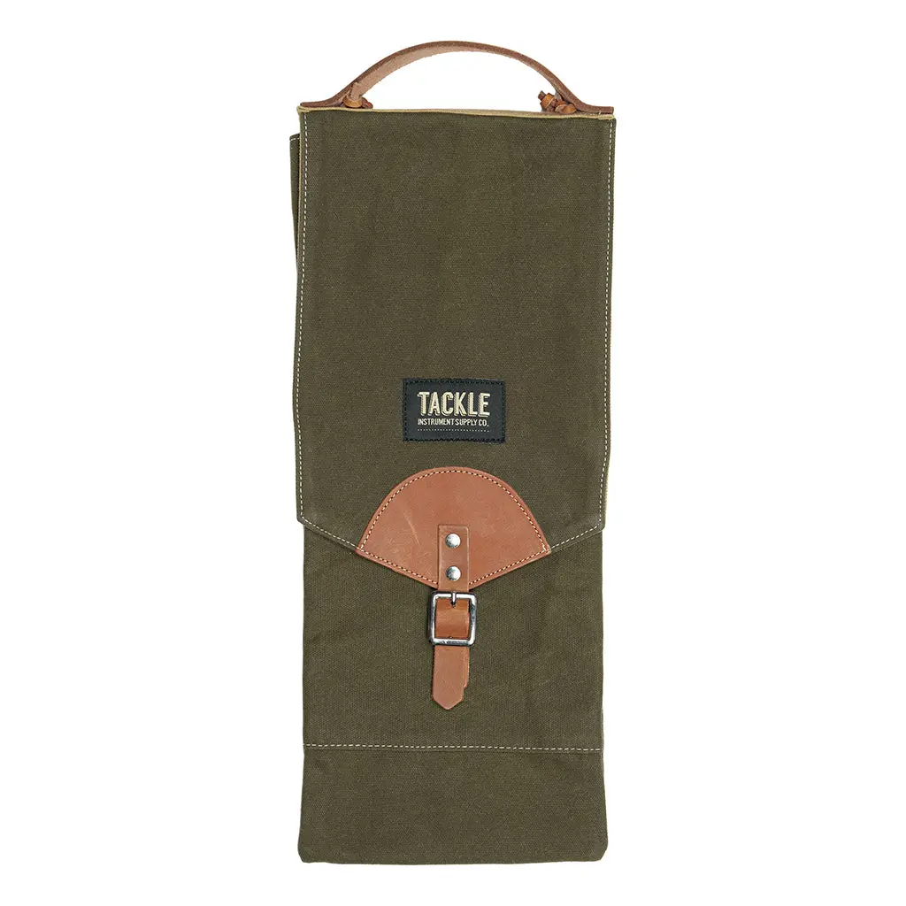 Tackle Compact Waxed Canvas Stick Bag - Forest Green 1
