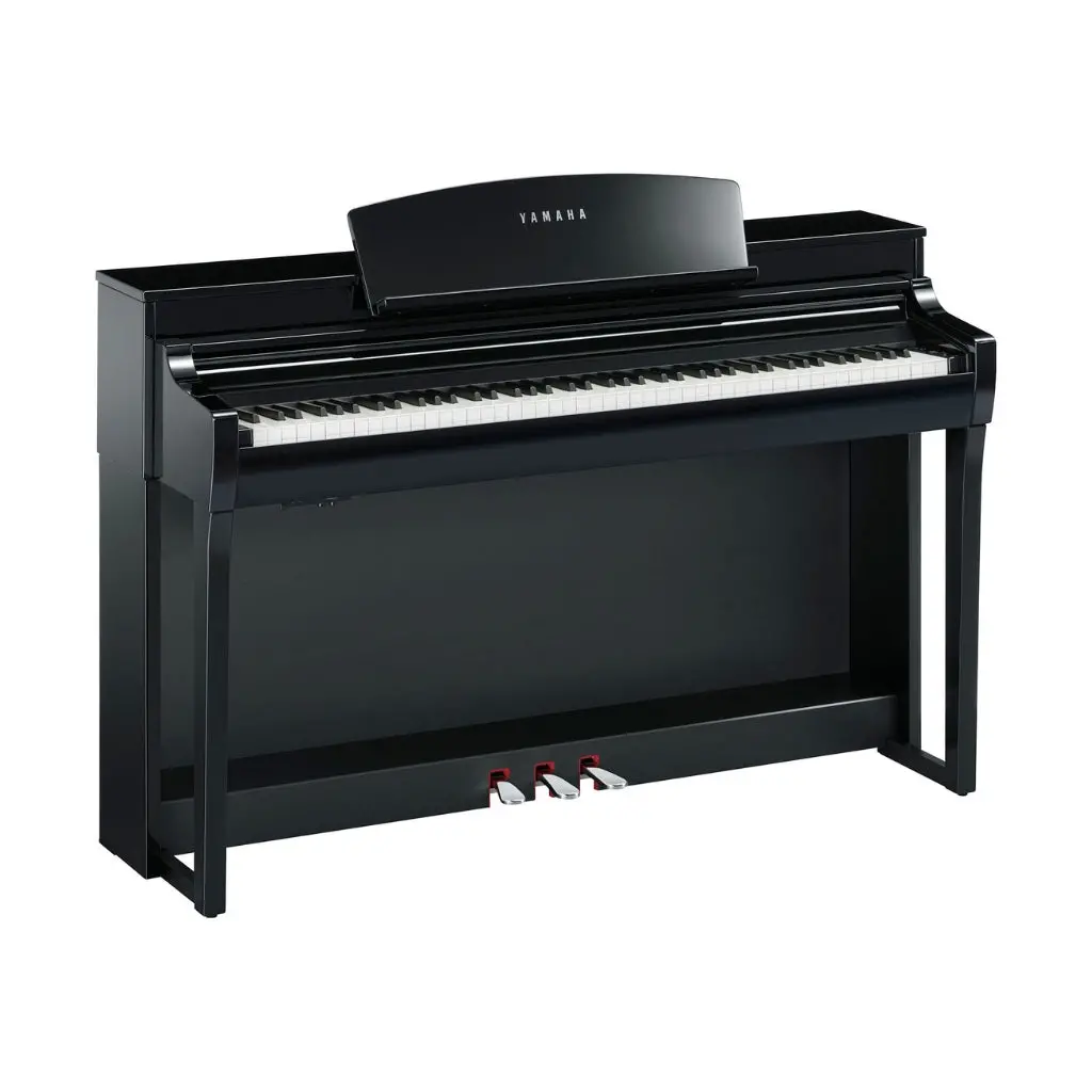 Yamaha Csp255 Smart Digital Piano With Stream Lights In Polished Ebony 1