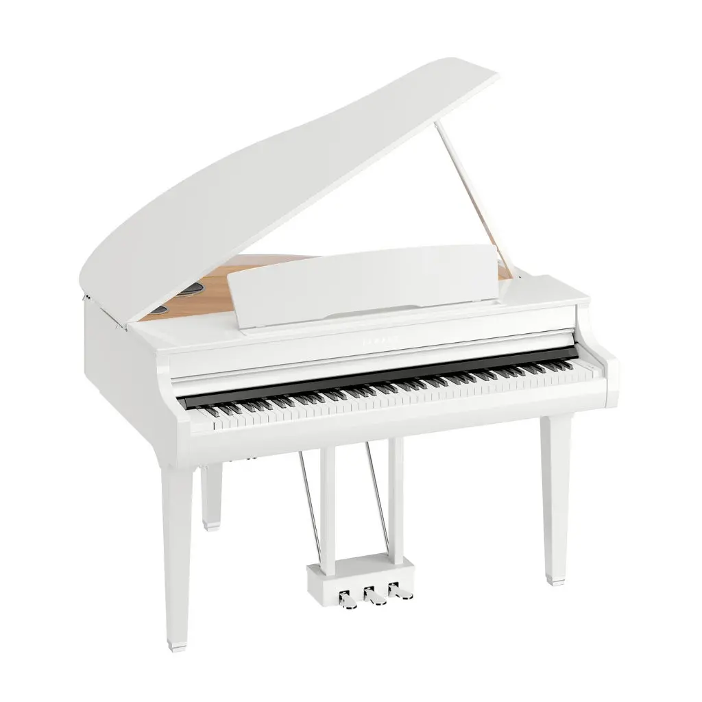 Yamaha Csp295gp Smart Digital Grand Piano With Stream Lights In Polished White 1