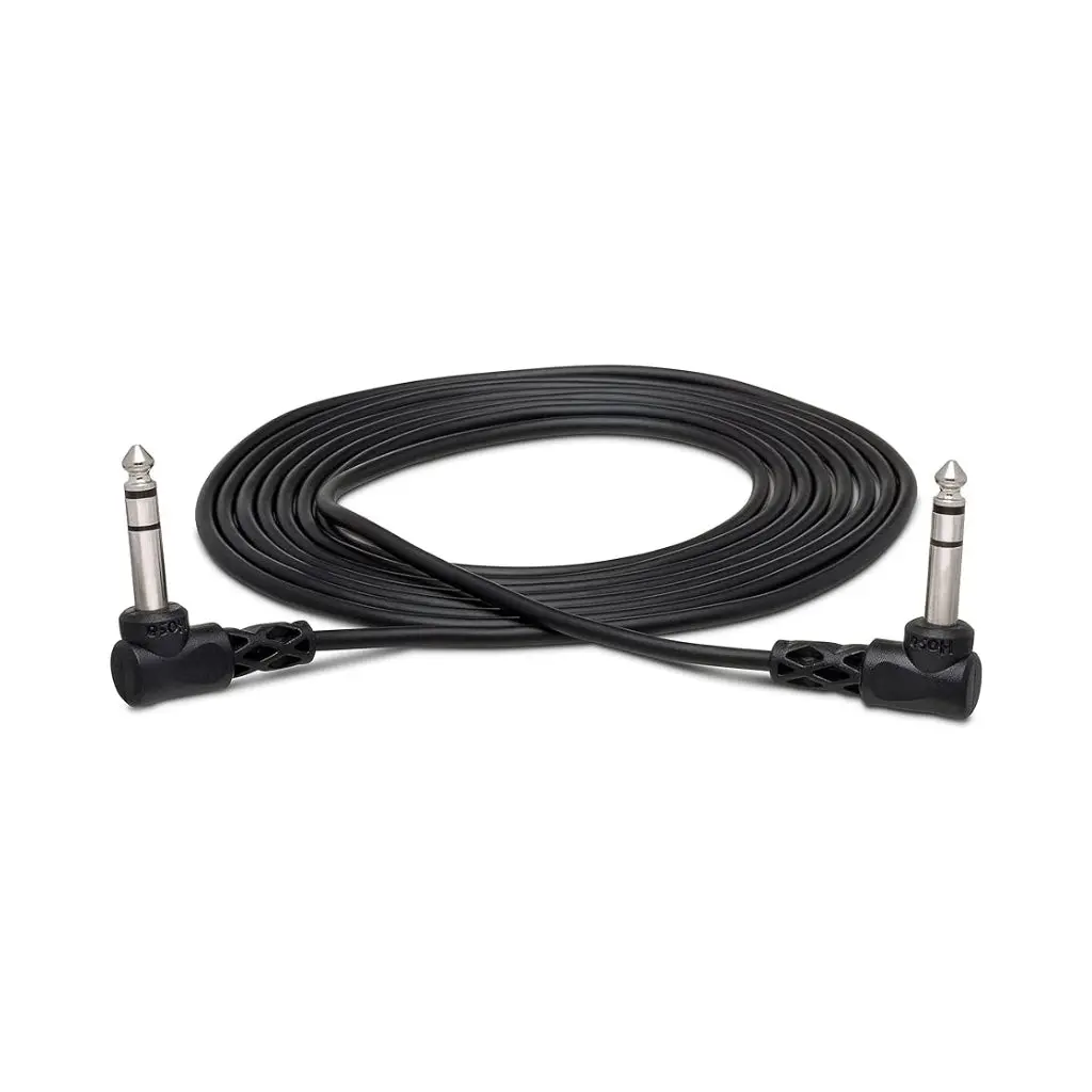 Hosa Technology Right Angle 1/4 In Trs To Same Balanced Interconnect Cable 3Ft 1