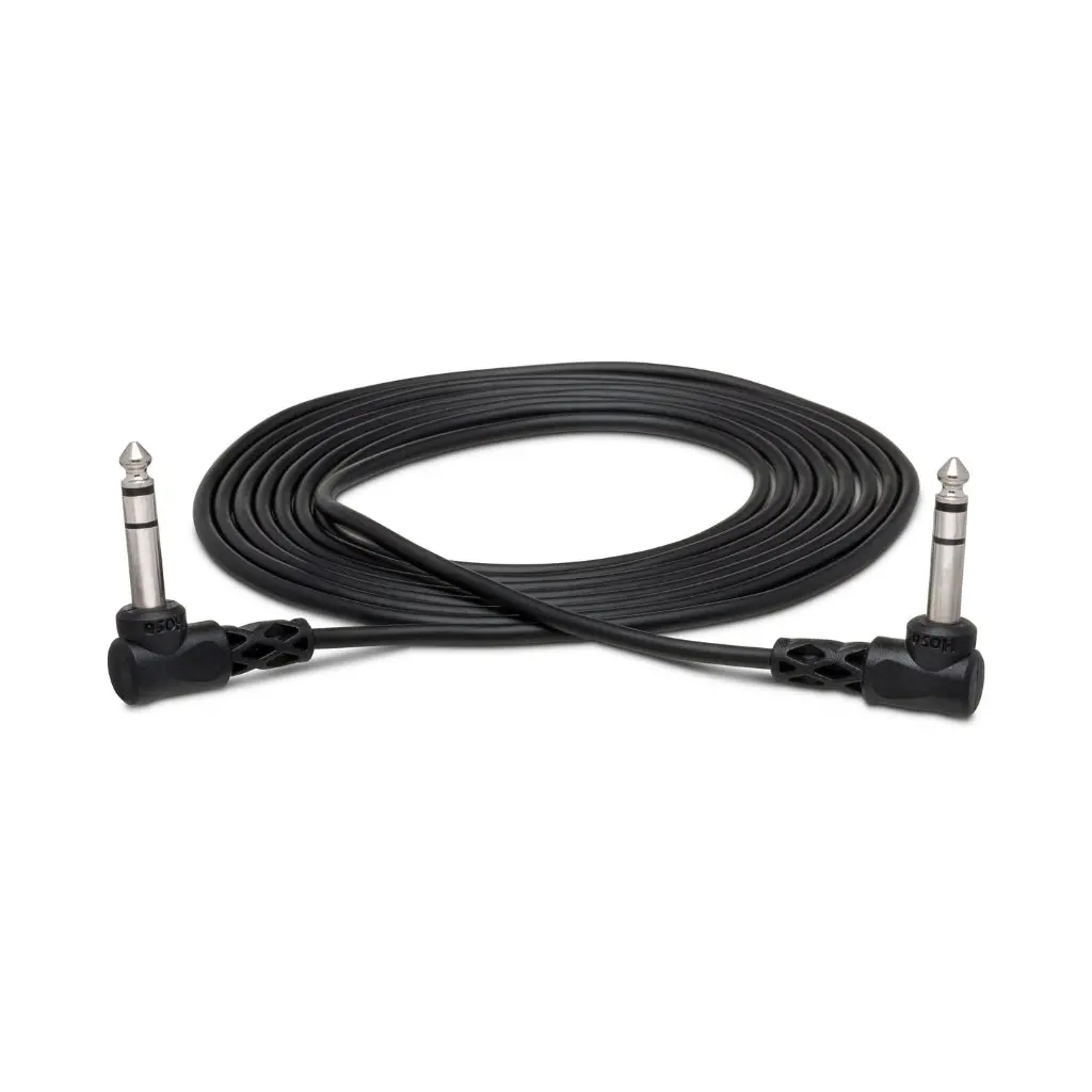 Hosa Technology Right-Angled 1/4 In Trs To Same Balanced Interconnect Cable 1